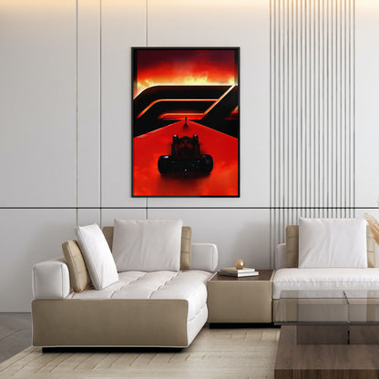 Flex Designs Poster F1 Red 5 x 7" Home Goods - Movie 2025 Movie Poster