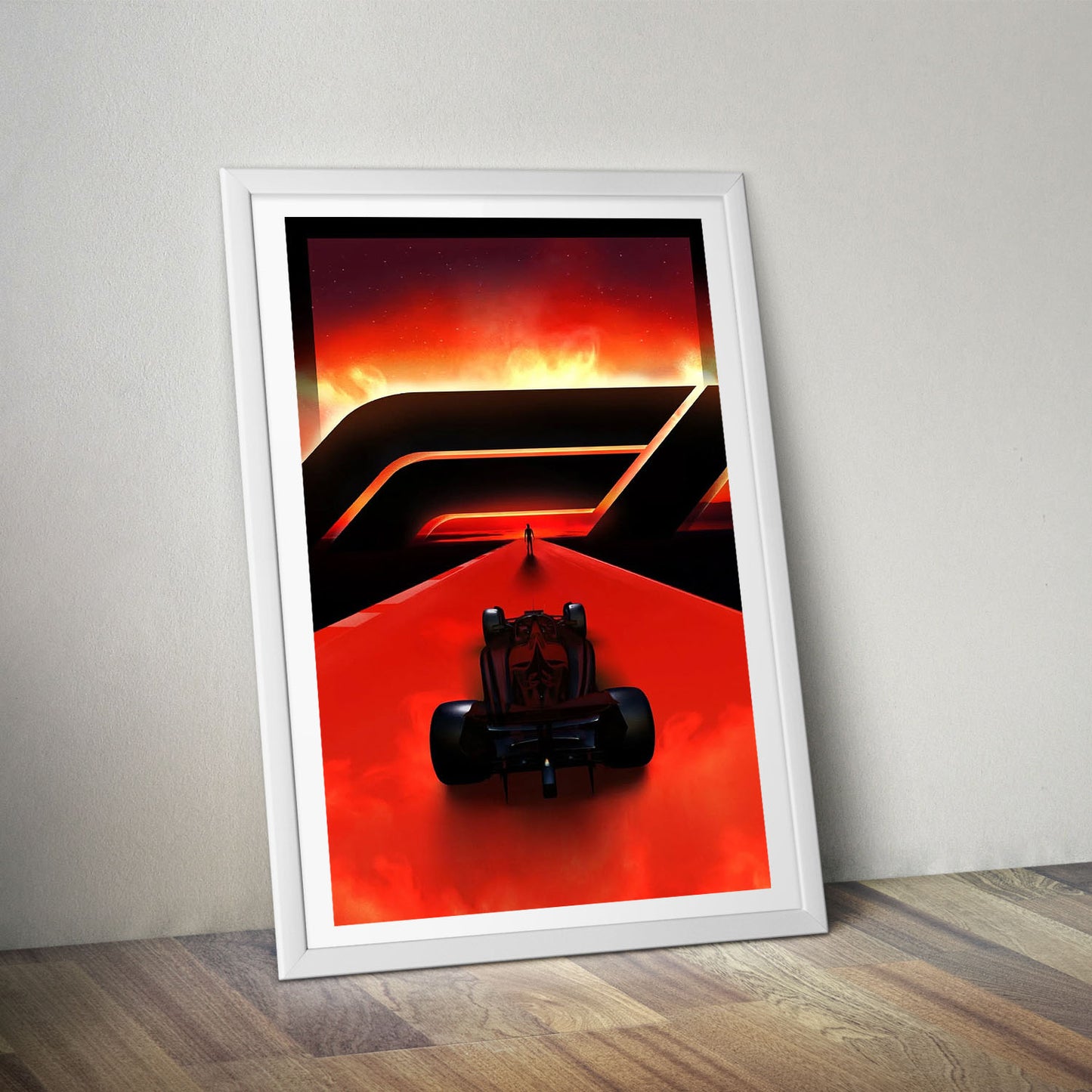 Flex Designs Poster F1 Red 8 x 10" Home Goods - Movie 2025 Movie Poster