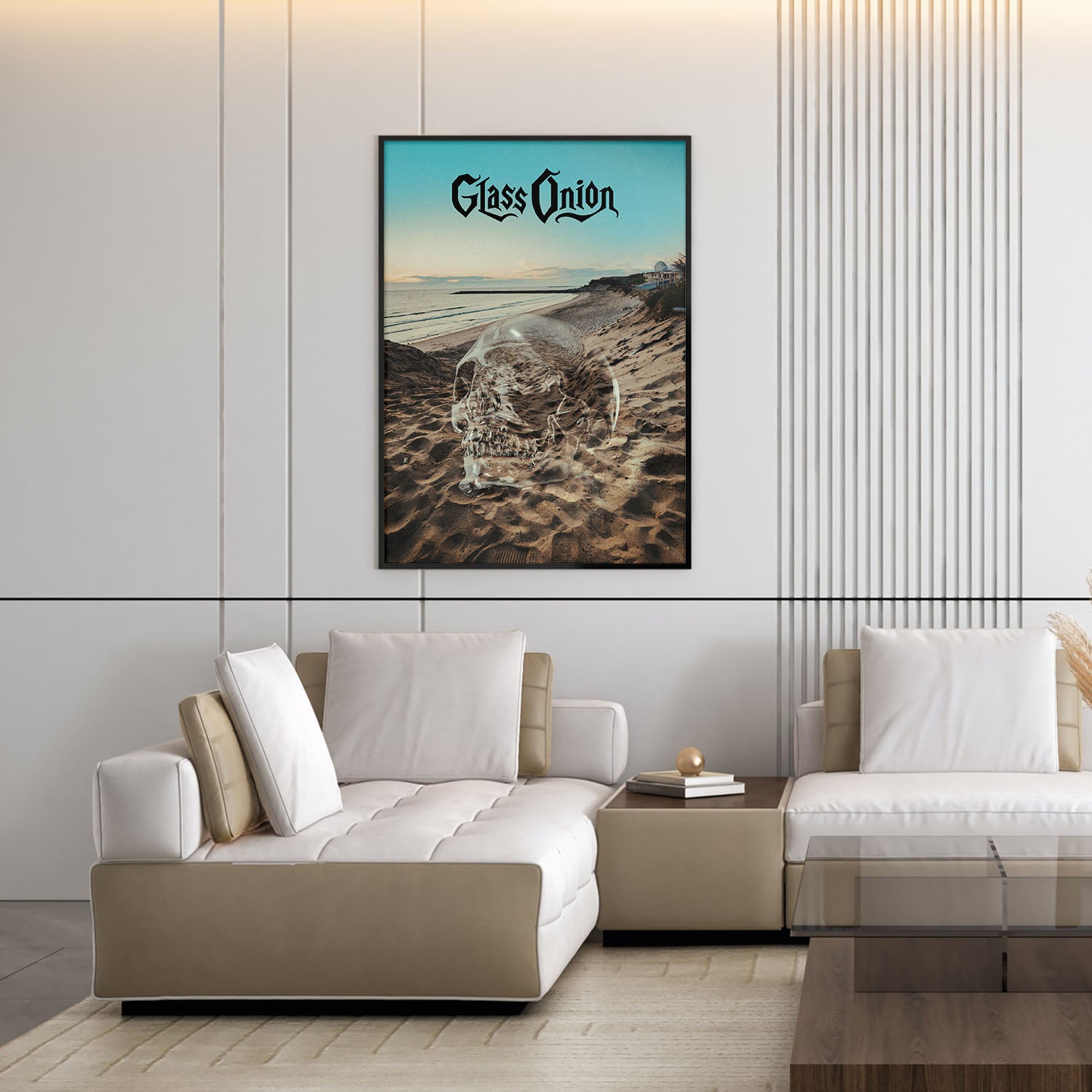 Flex Designs Poster Glass Onion A Knives Out Mystery Skull 5 x 7" Home Goods - Movie 2022 Movie Poster