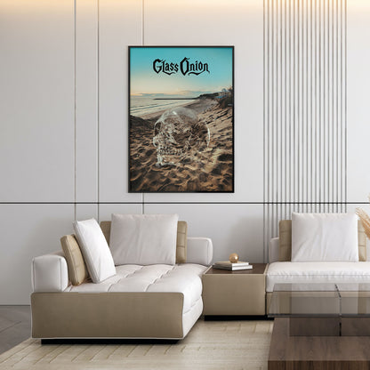 Flex Designs Poster Glass Onion A Knives Out Mystery Skull 5 x 7" Home Goods - Movie 2022 Movie Poster
