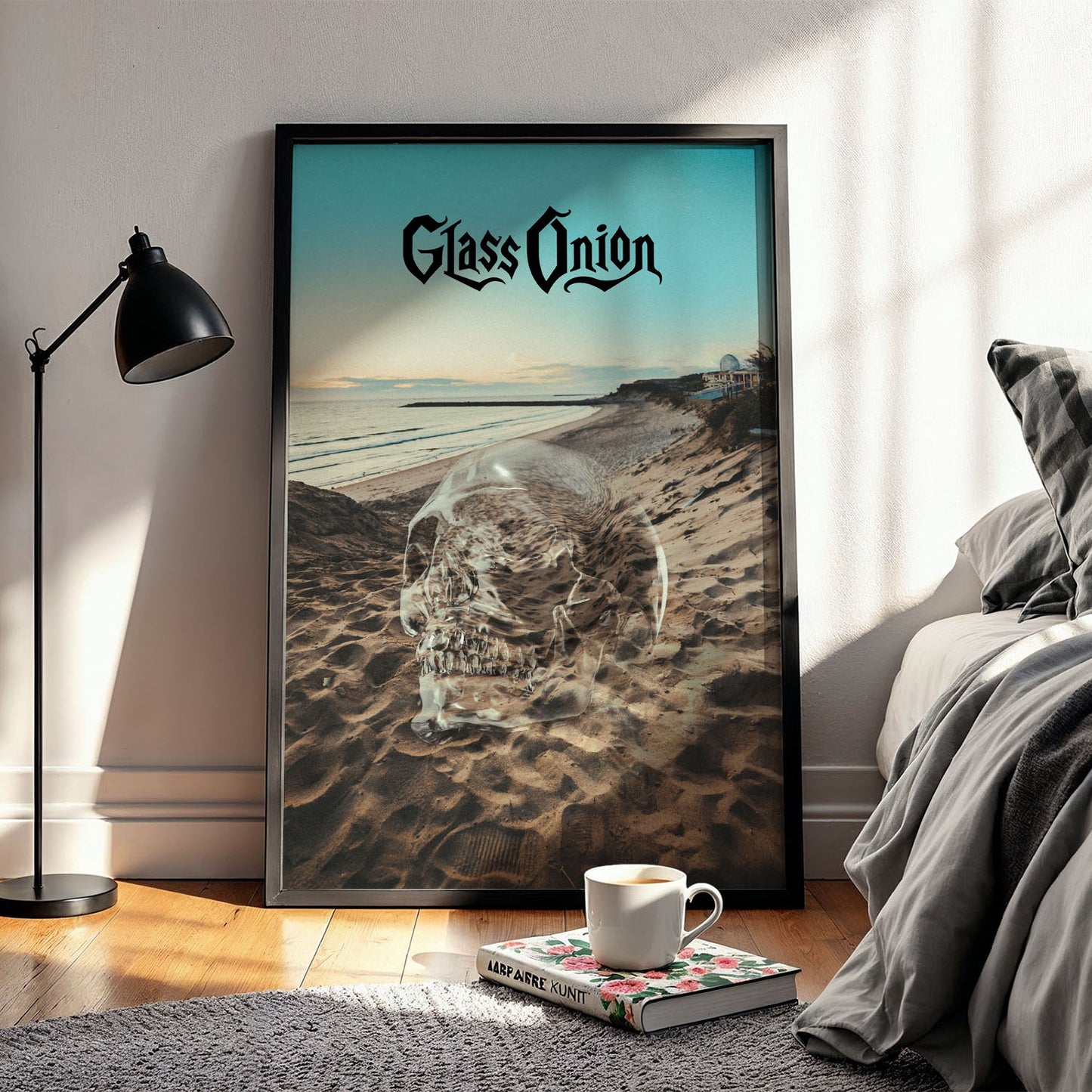 Flex Designs Poster Glass Onion A Knives Out Mystery Skull 5 x 7" Home Goods - Movie 2022 Movie Poster