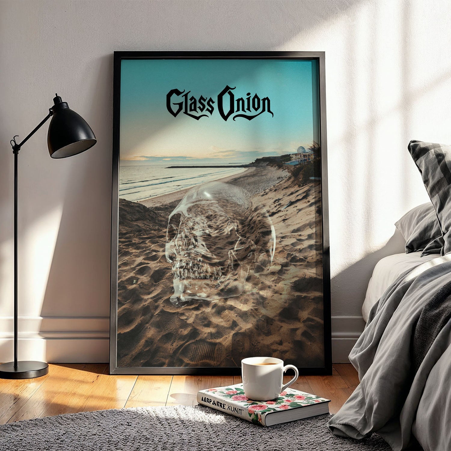 Flex Designs Poster Glass Onion A Knives Out Mystery Skull 5 x 7" Home Goods - Movie 2022 Movie Poster