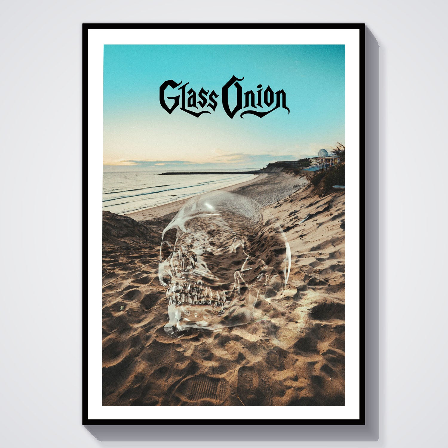 Flex Designs Poster Glass Onion A Knives Out Mystery Skull 8 x 10" Home Goods - Movie 2022 Movie Poster