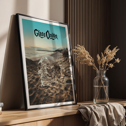Flex Designs Poster Glass Onion A Knives Out Mystery Skull 5 x 7" Home Goods - Movie 2022 Movie Poster