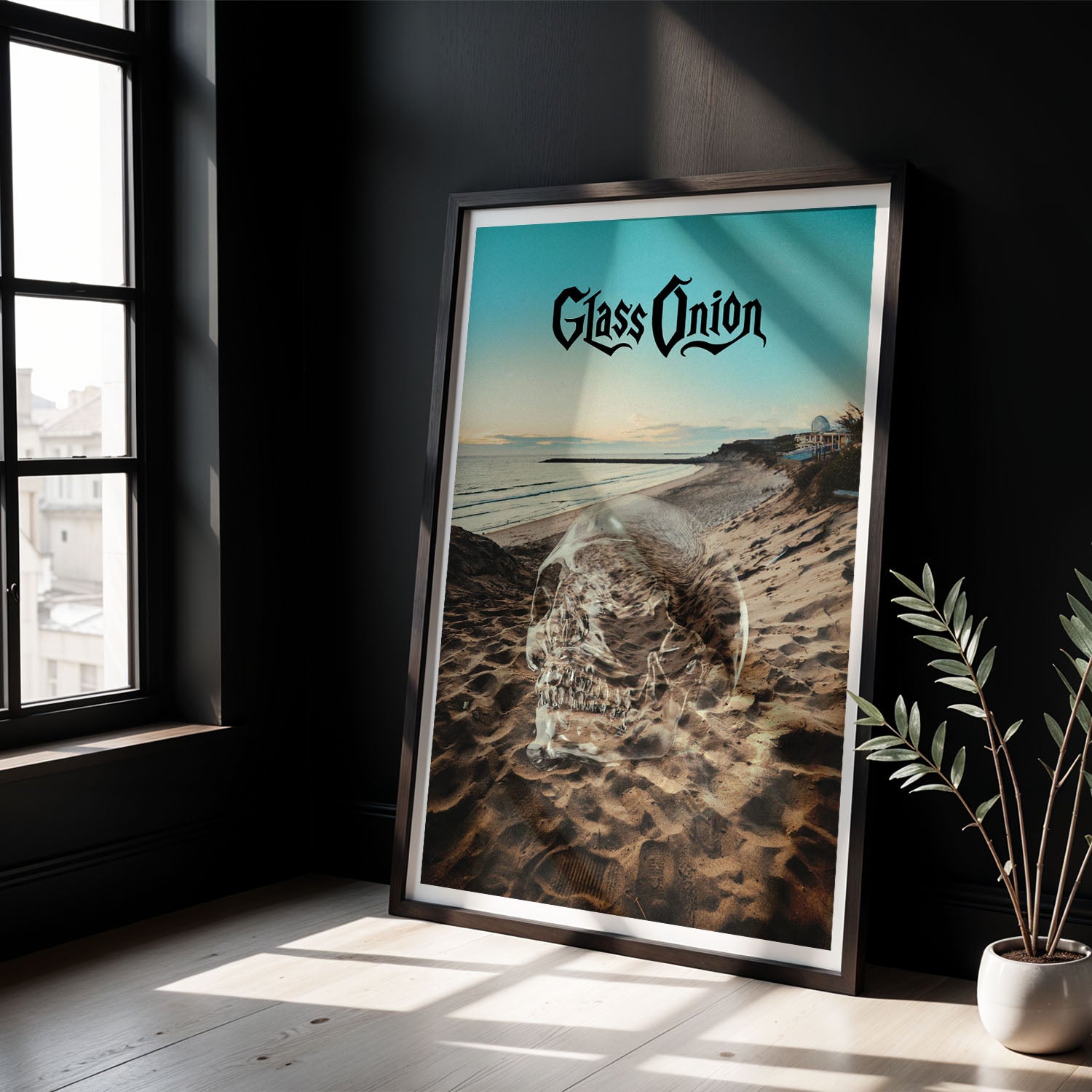 Flex Designs Poster Glass Onion A Knives Out Mystery Skull 8 x 10" Home Goods - Movie 2022 Movie Poster