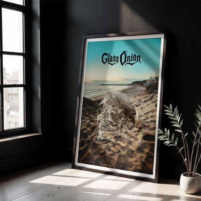 Flex Designs Poster Glass Onion A Knives Out Mystery Skull 8 x 10" Home Goods - Movie 2022 Movie Poster