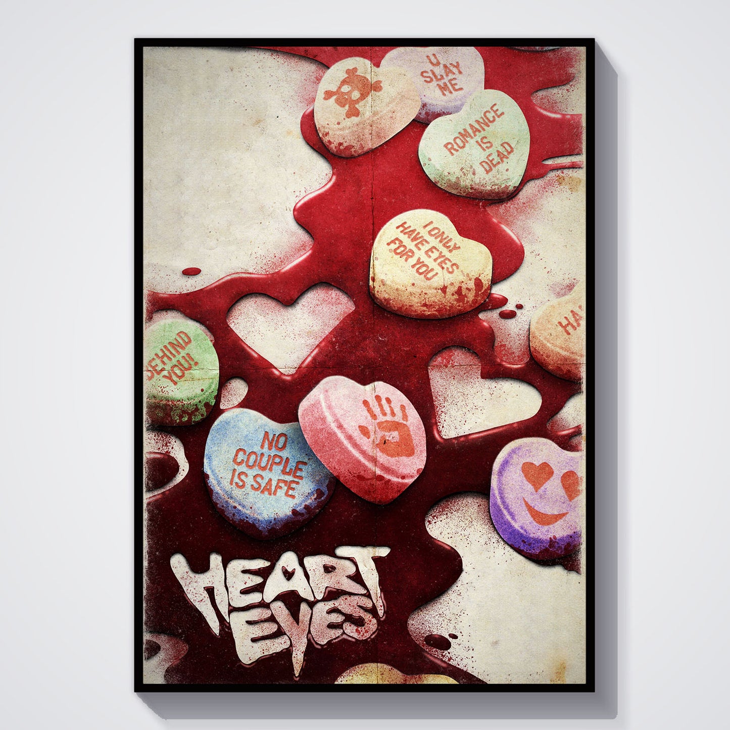 Flex Designs Poster Heart Eyes Key Art 5 x 7" Home Goods - Movie 2025 Movie Poster