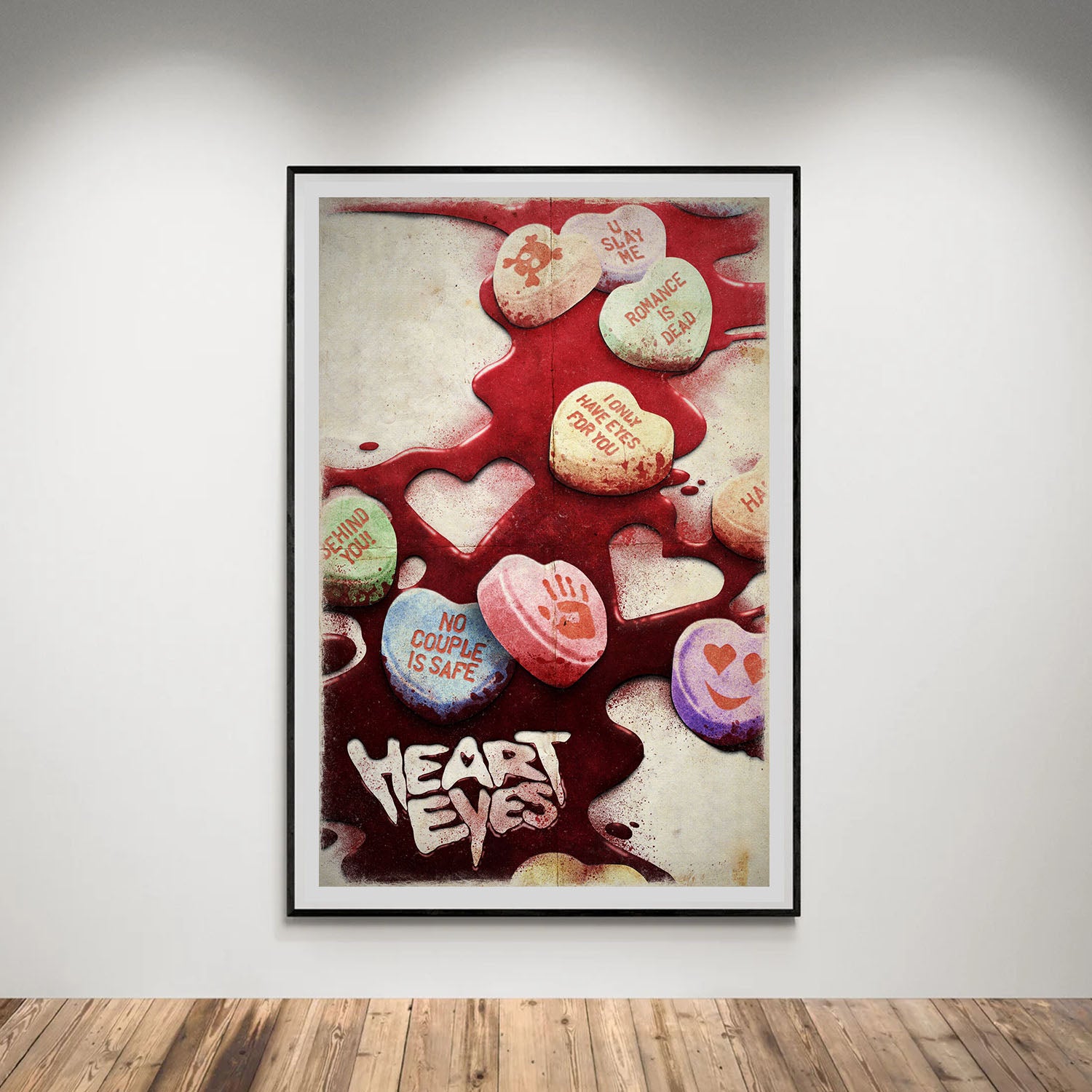 Flex Designs Poster Heart Eyes Key Art 8 x 10" Home Goods - Movie 2025 Movie Poster