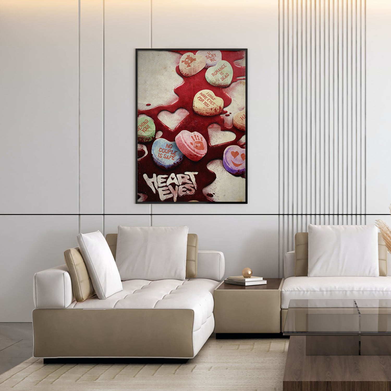 Flex Designs Poster Heart Eyes Key Art 5 x 7" Home Goods - Movie 2025 Movie Poster