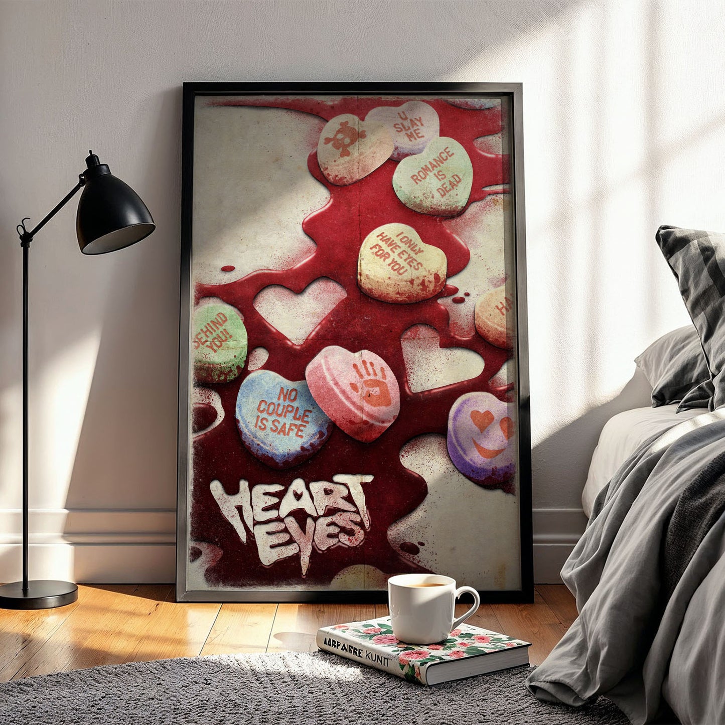Flex Designs Poster Heart Eyes Key Art 5 x 7" Home Goods - Movie 2025 Movie Poster