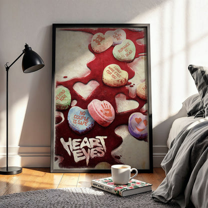 Flex Designs Poster Heart Eyes Key Art 5 x 7" Home Goods - Movie 2025 Movie Poster