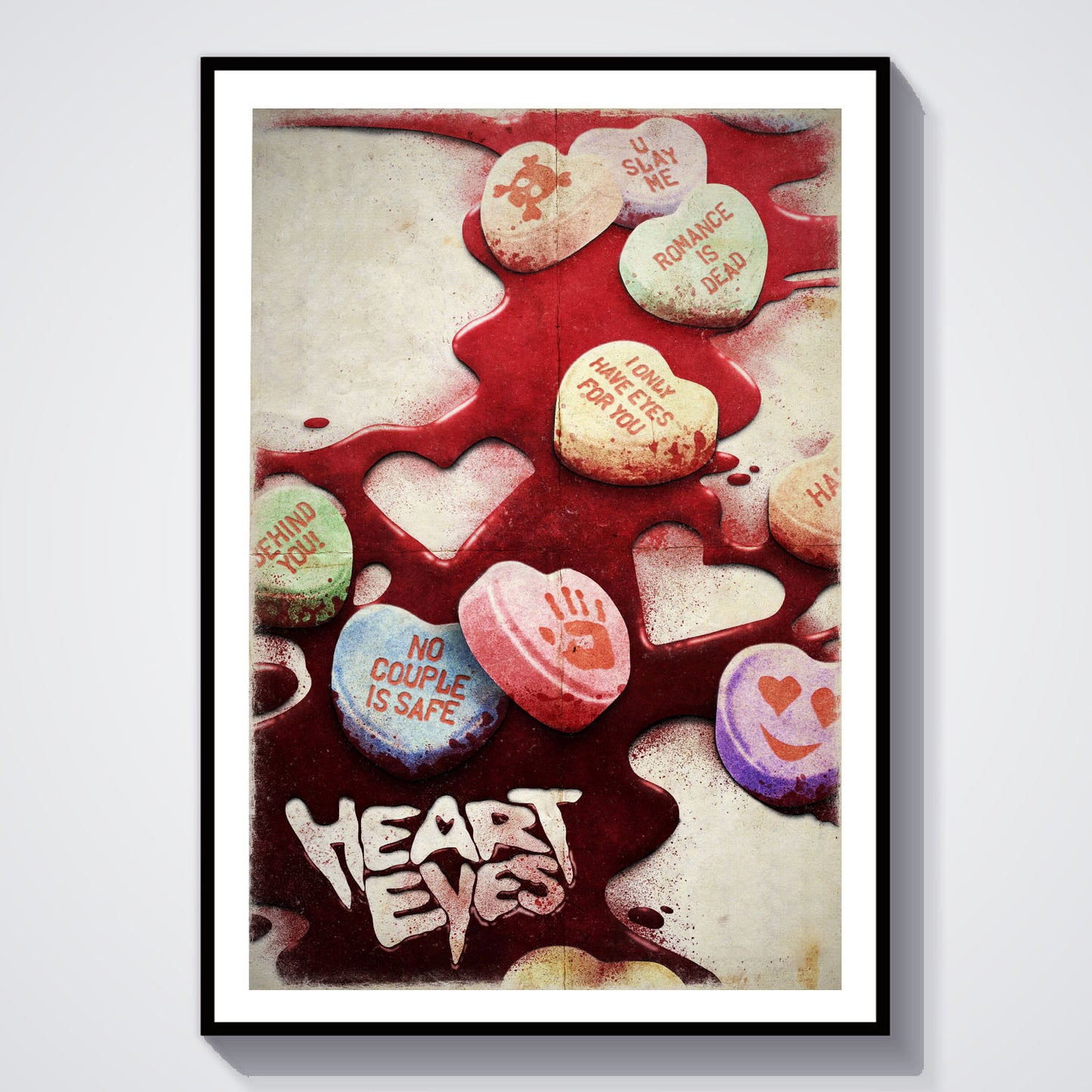 Flex Designs Poster Heart Eyes Key Art 8 x 10" Home Goods - Movie 2025 Movie Poster