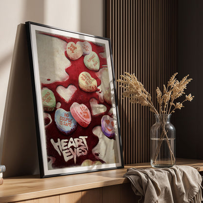 Flex Designs Poster Heart Eyes Key Art 5 x 7" Home Goods - Movie 2025 Movie Poster