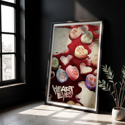 Flex Designs Poster Heart Eyes Key Art 8 x 10" Home Goods - Movie 2025 Movie Poster