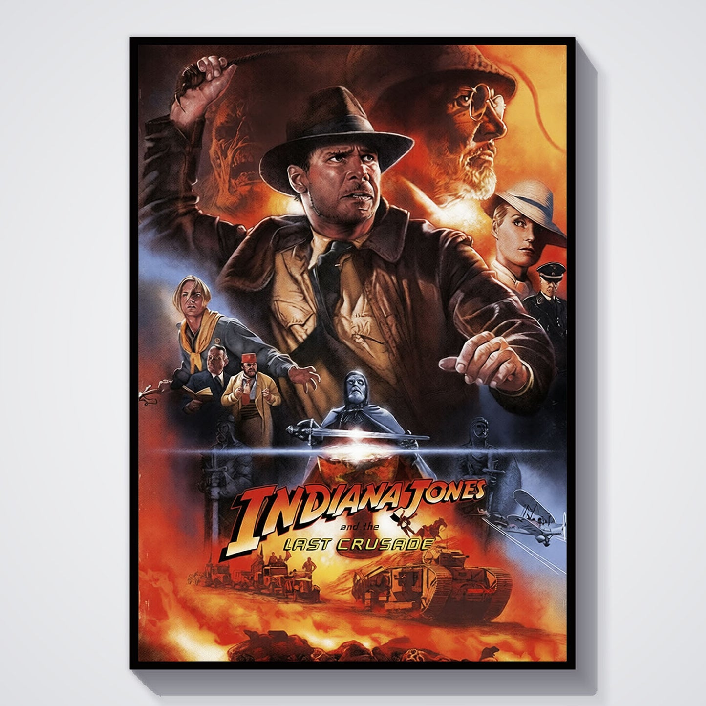 Flex Designs Poster Indiana Jones and the Last Crusade Alternate 5 x 7" Home Goods - Movie 1989 Movie Poster