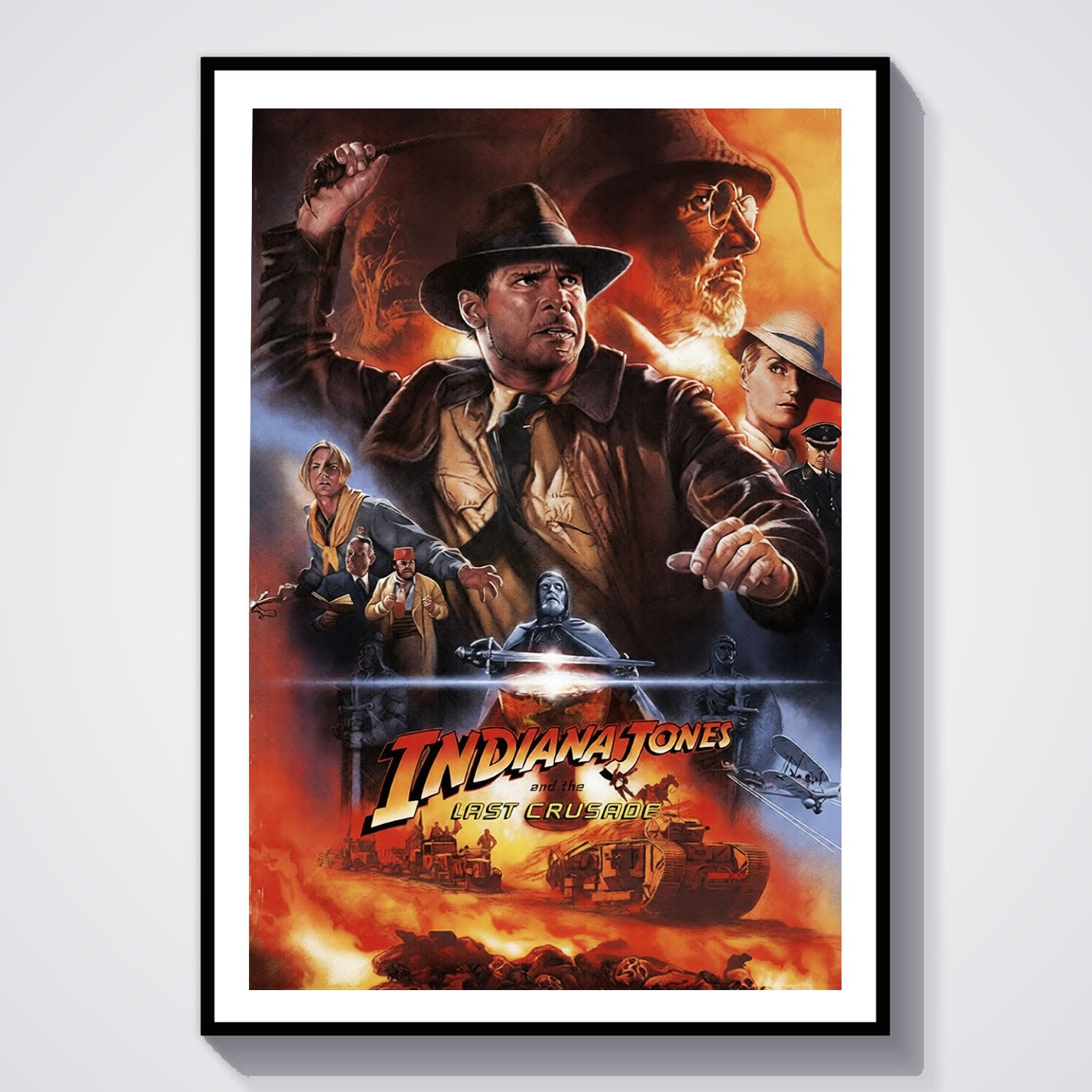 Flex Designs Poster Indiana Jones and the Last Crusade Alternate 8 x 10" Home Goods - Movie 1989 Movie Poster
