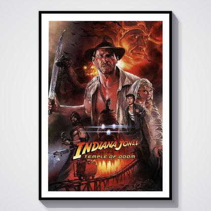 Flex Designs Poster Indiana Jones and the Temple of Doom Alternate 8 x 10" Home Goods - Movie 1984 Movie Poster