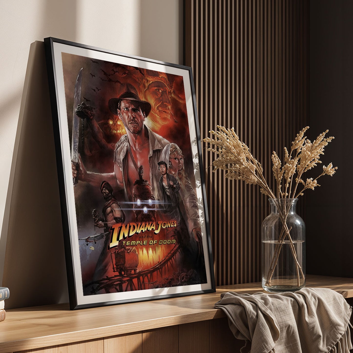 Flex Designs Poster Indiana Jones and the Temple of Doom Alternate 5 x 7" Home Goods - Movie 1984 Movie Poster