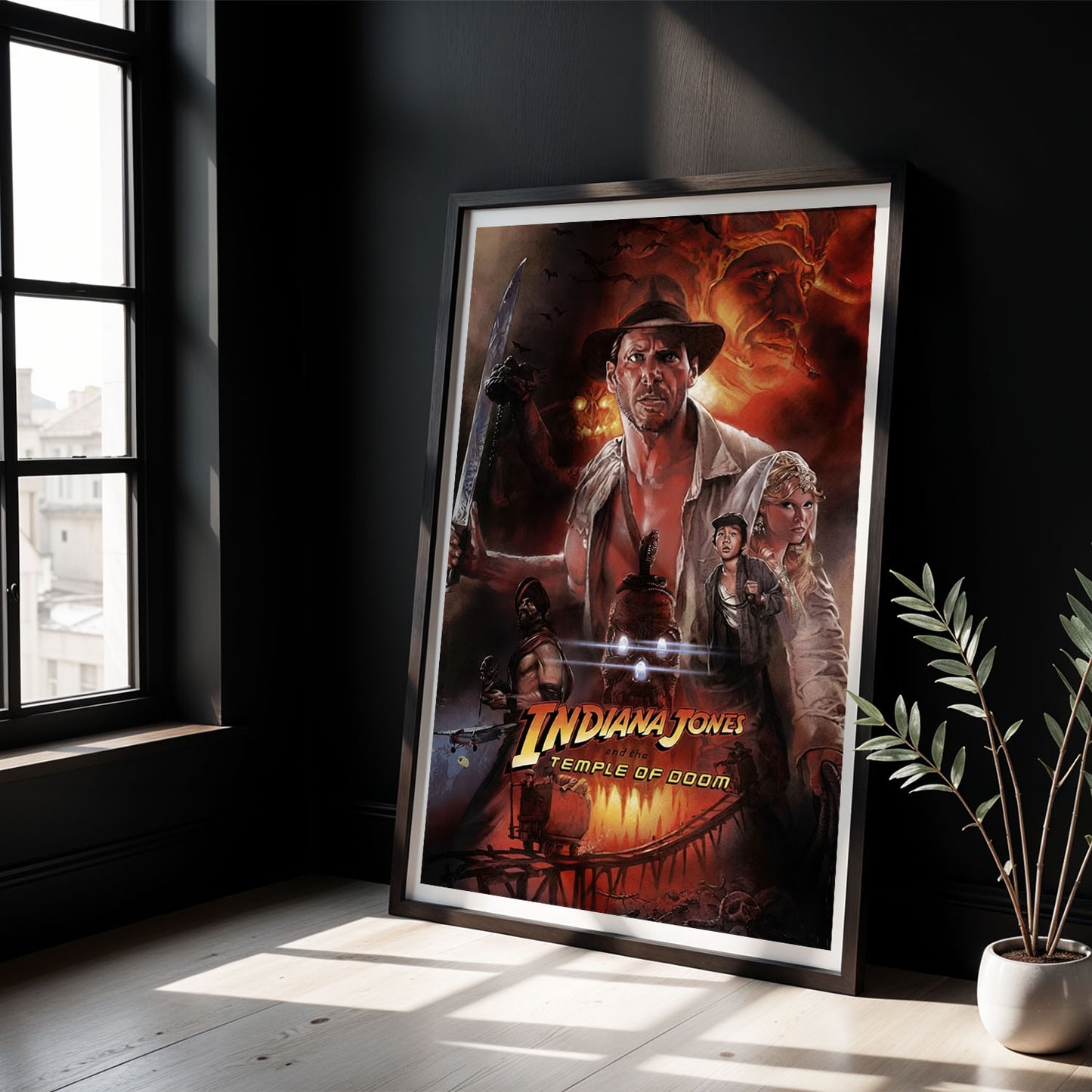 Flex Designs Poster Indiana Jones and the Temple of Doom Alternate 8 x 10" Home Goods - Movie 1984 Movie Poster