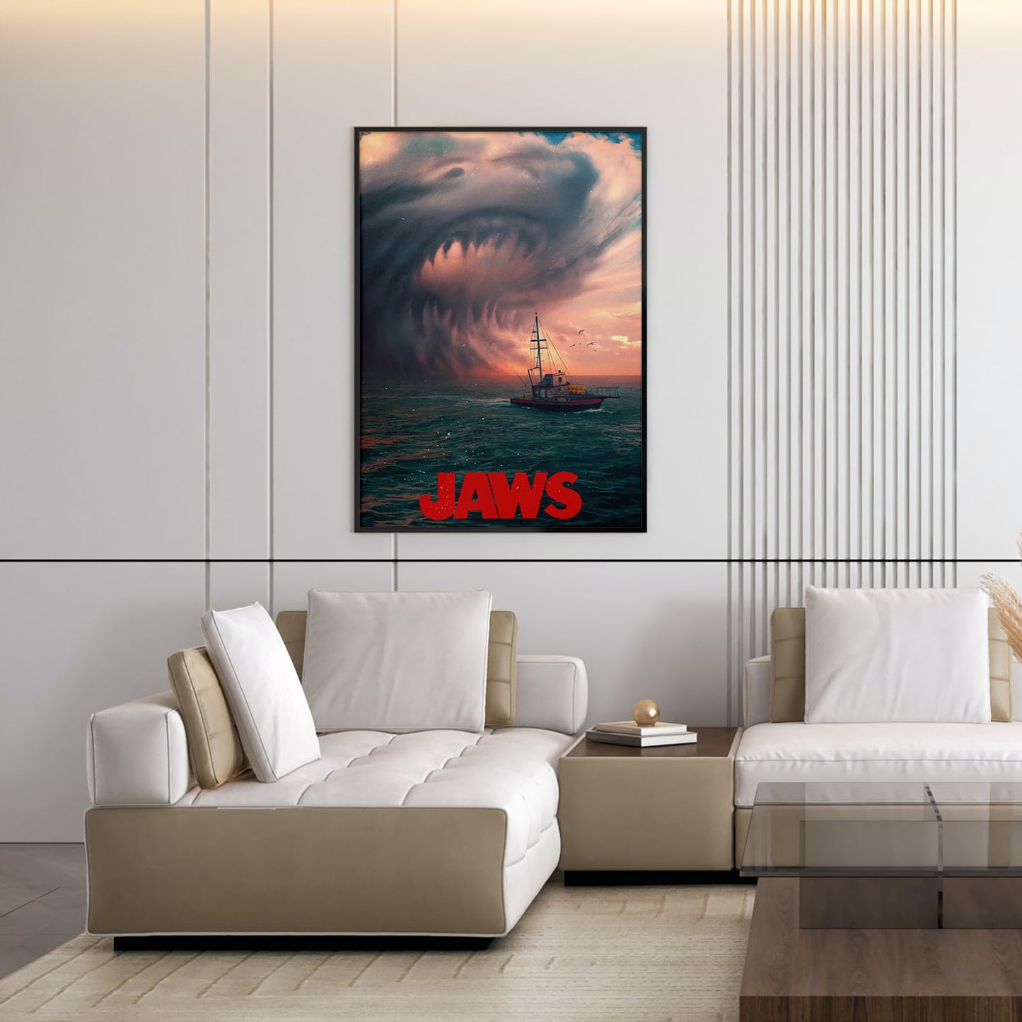 Flex Designs Poster Jaws Shark Cloud 5 x 7" Home Goods - Movie 1975 Movie Poster