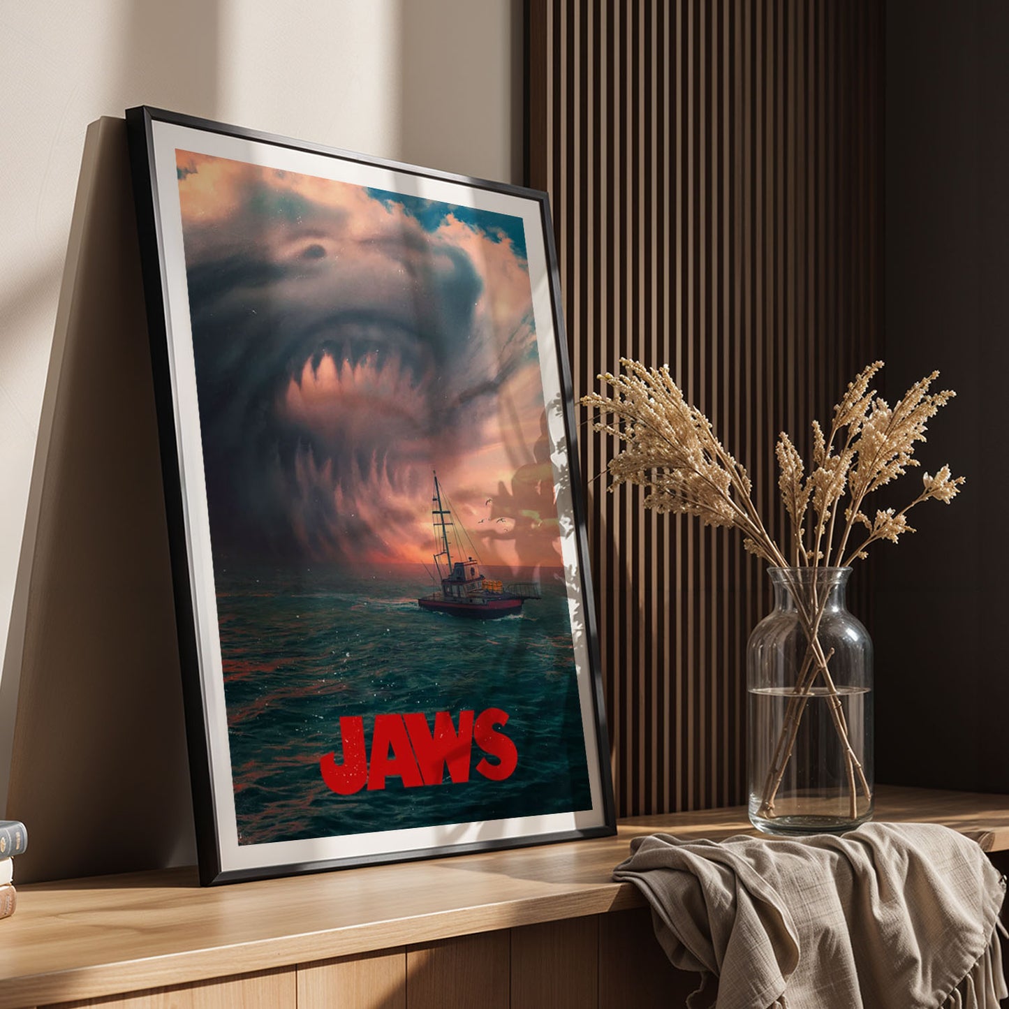 Flex Designs Poster Jaws Shark Cloud 5 x 7" Home Goods - Movie 1975 Movie Poster