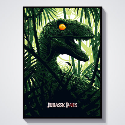 Flex Designs Poster Jurassic Park Classic Green 5 x 7" Home Goods - Movie 1993 Movie Poster