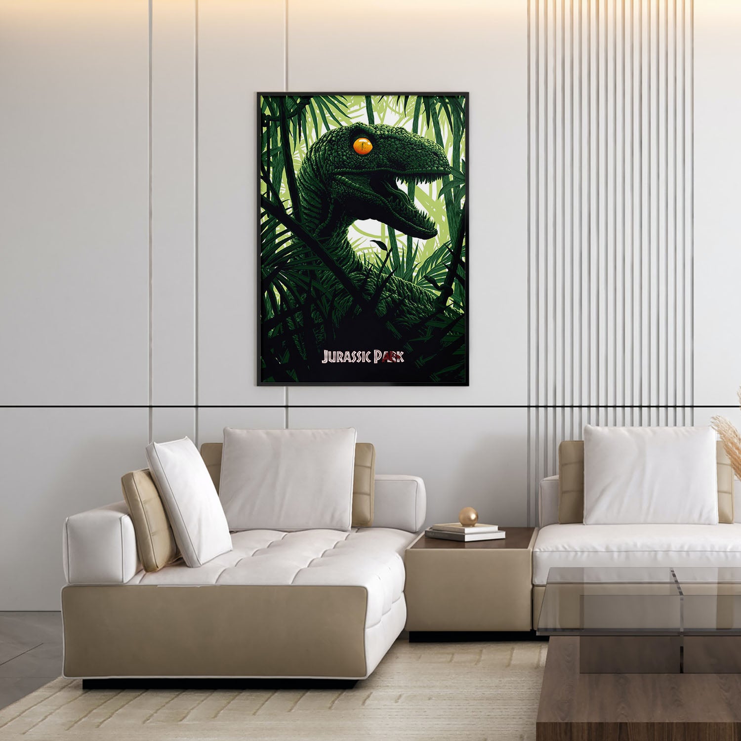 Flex Designs Poster Jurassic Park Classic Green 5 x 7" Home Goods - Movie 1993 Movie Poster