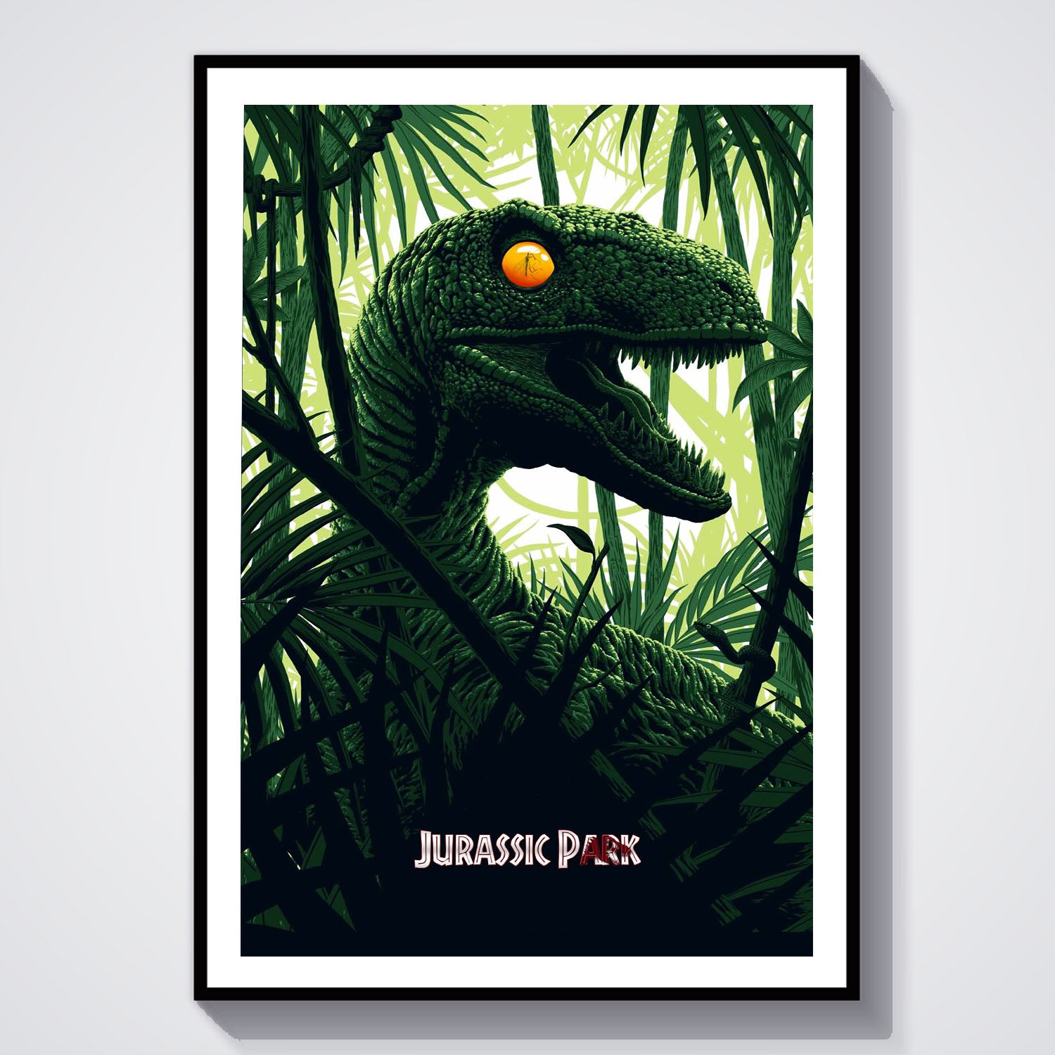 Flex Designs Poster Jurassic Park Classic Green 8 x 10" Home Goods - Movie 1993 Movie Poster