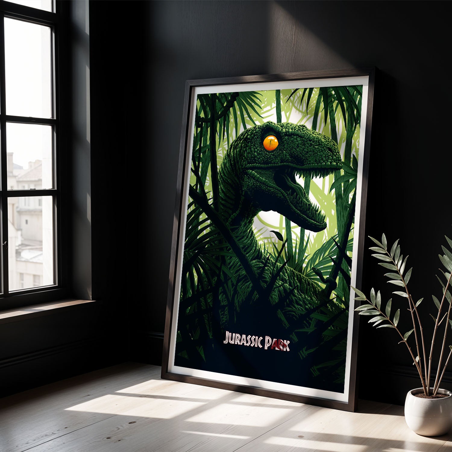 Flex Designs Poster Jurassic Park Classic Green 8 x 10" Home Goods - Movie 1993 Movie Poster