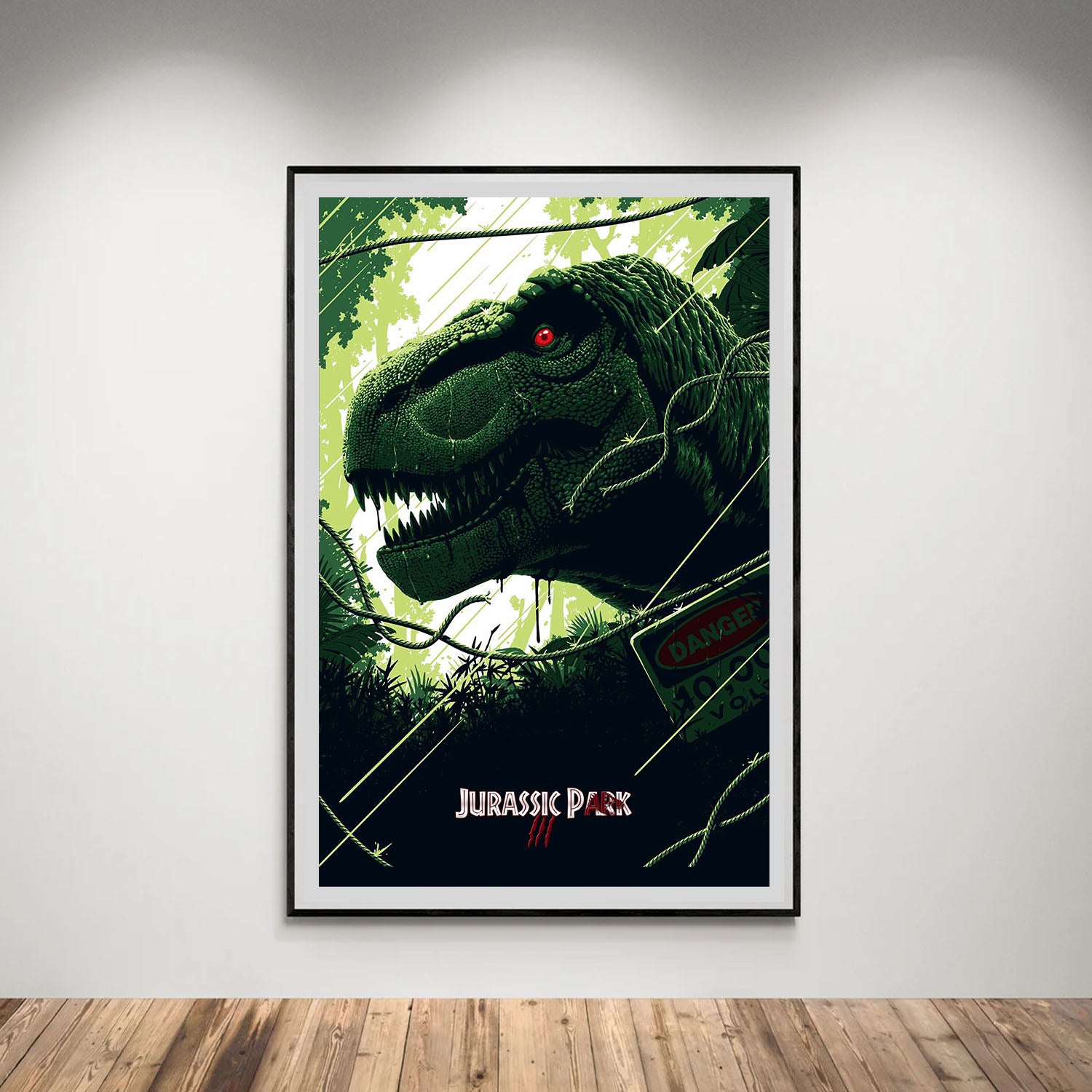 Flex Designs Poster Jurassic Park III Classic Green 8 x 10" Home Goods - Movie 2001 Movie Poster