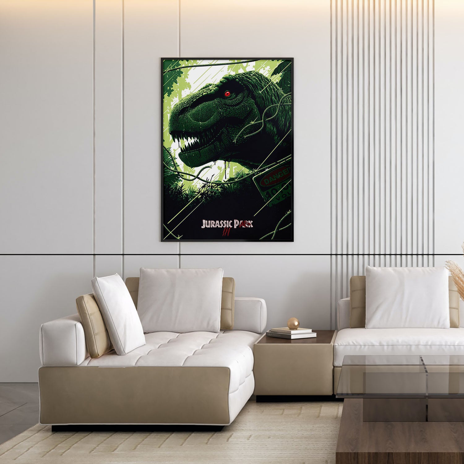 Flex Designs Poster Jurassic Park III Classic Green 5 x 7" Home Goods - Movie 2001 Movie Poster