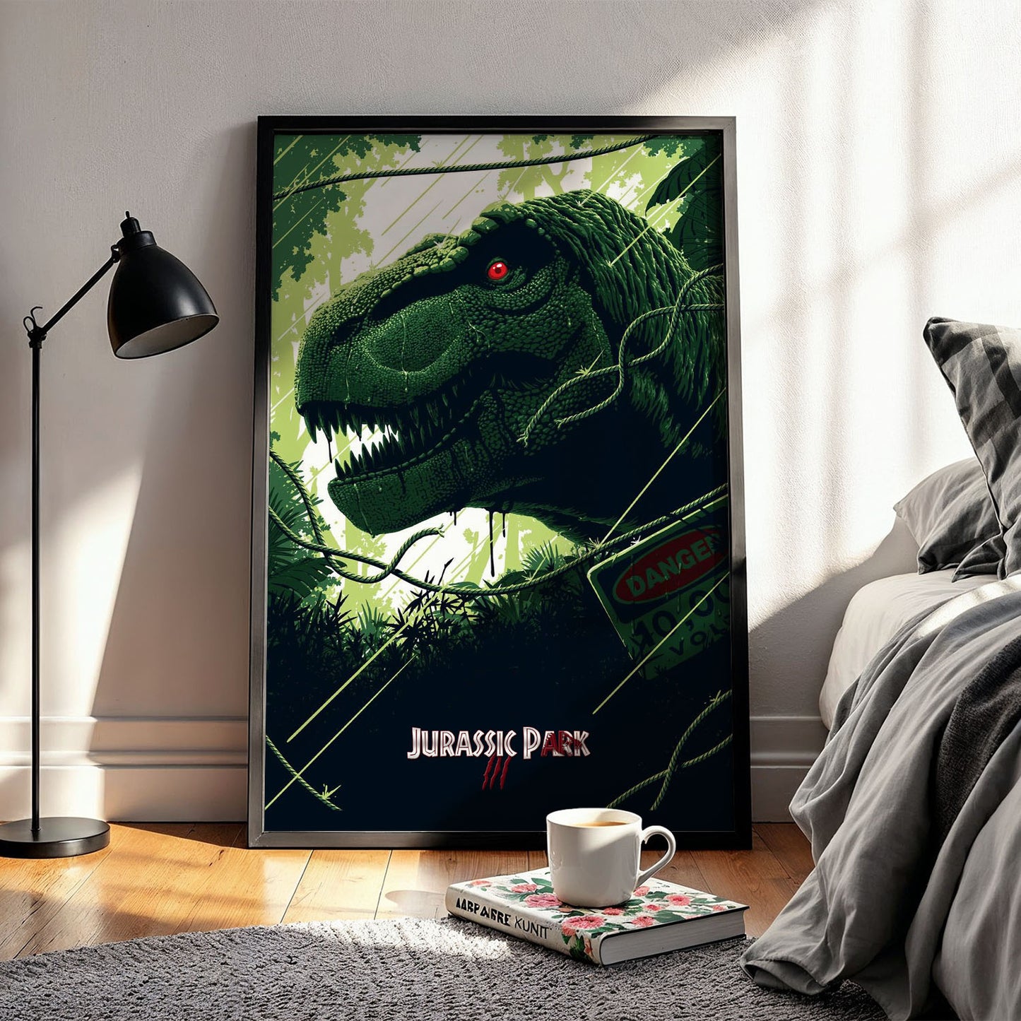 Flex Designs Poster Jurassic Park III Classic Green 5 x 7" Home Goods - Movie 2001 Movie Poster