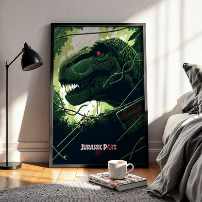 Flex Designs Poster Jurassic Park III Classic Green 5 x 7" Home Goods - Movie 2001 Movie Poster