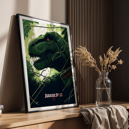 Flex Designs Poster Jurassic Park III Classic Green 5 x 7" Home Goods - Movie 2001 Movie Poster