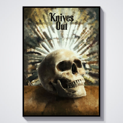 Flex Designs Poster Knives Out Skull 5 x 7" Home Goods - Movie 2019 Movie Poster