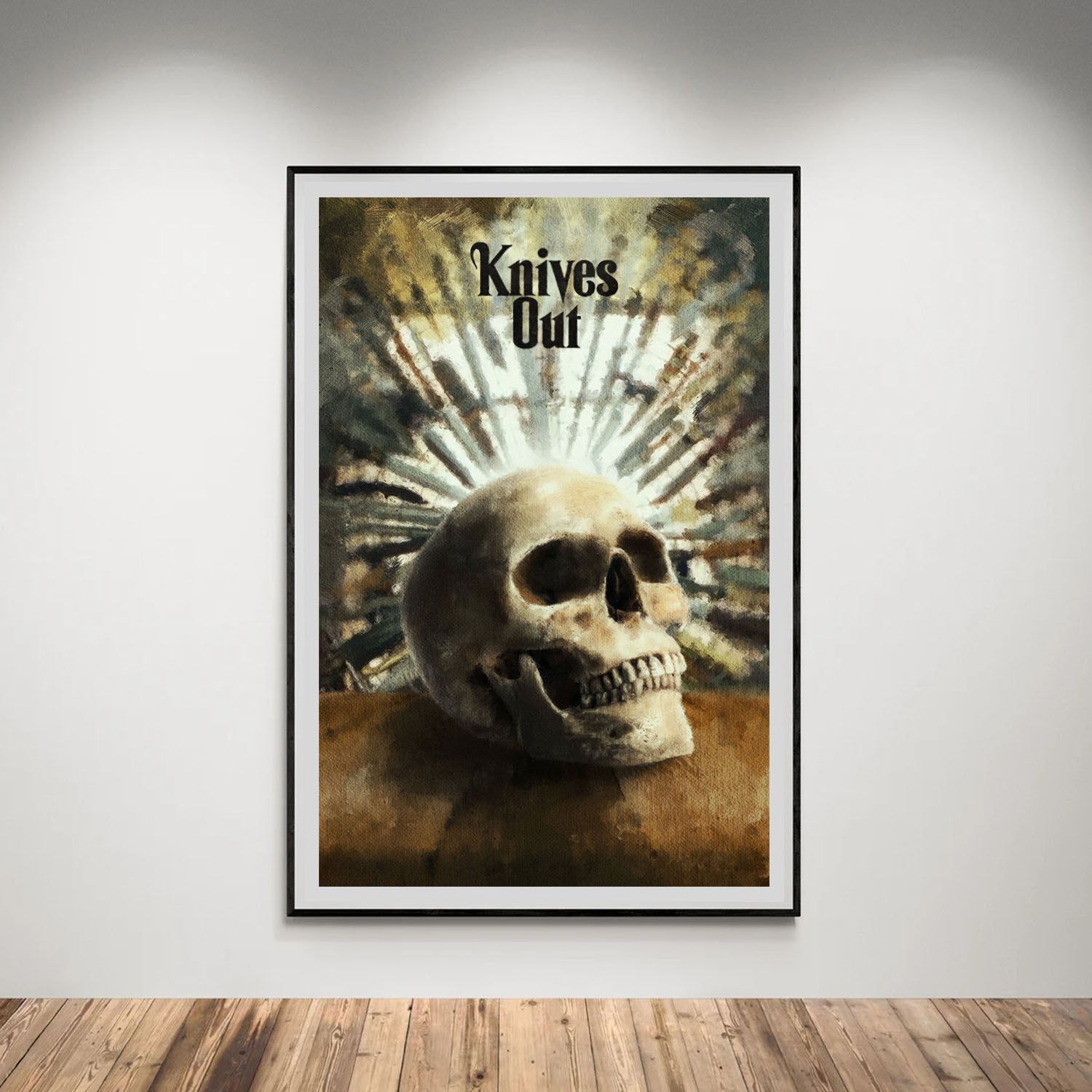 Flex Designs Poster Knives Out Skull 8 x 10" Home Goods - Movie 2019 Movie Poster