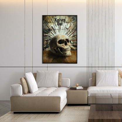 Flex Designs Poster Knives Out Skull 5 x 7" Home Goods - Movie 2019 Movie Poster