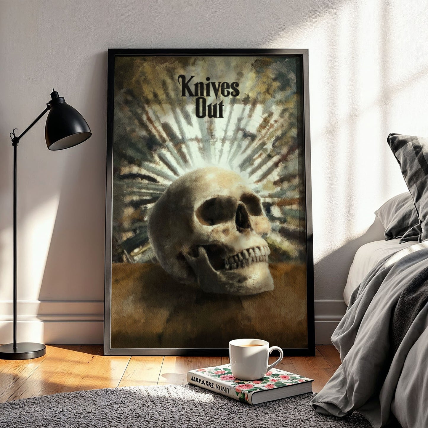 Flex Designs Poster Knives Out Skull 5 x 7" Home Goods - Movie 2019 Movie Poster