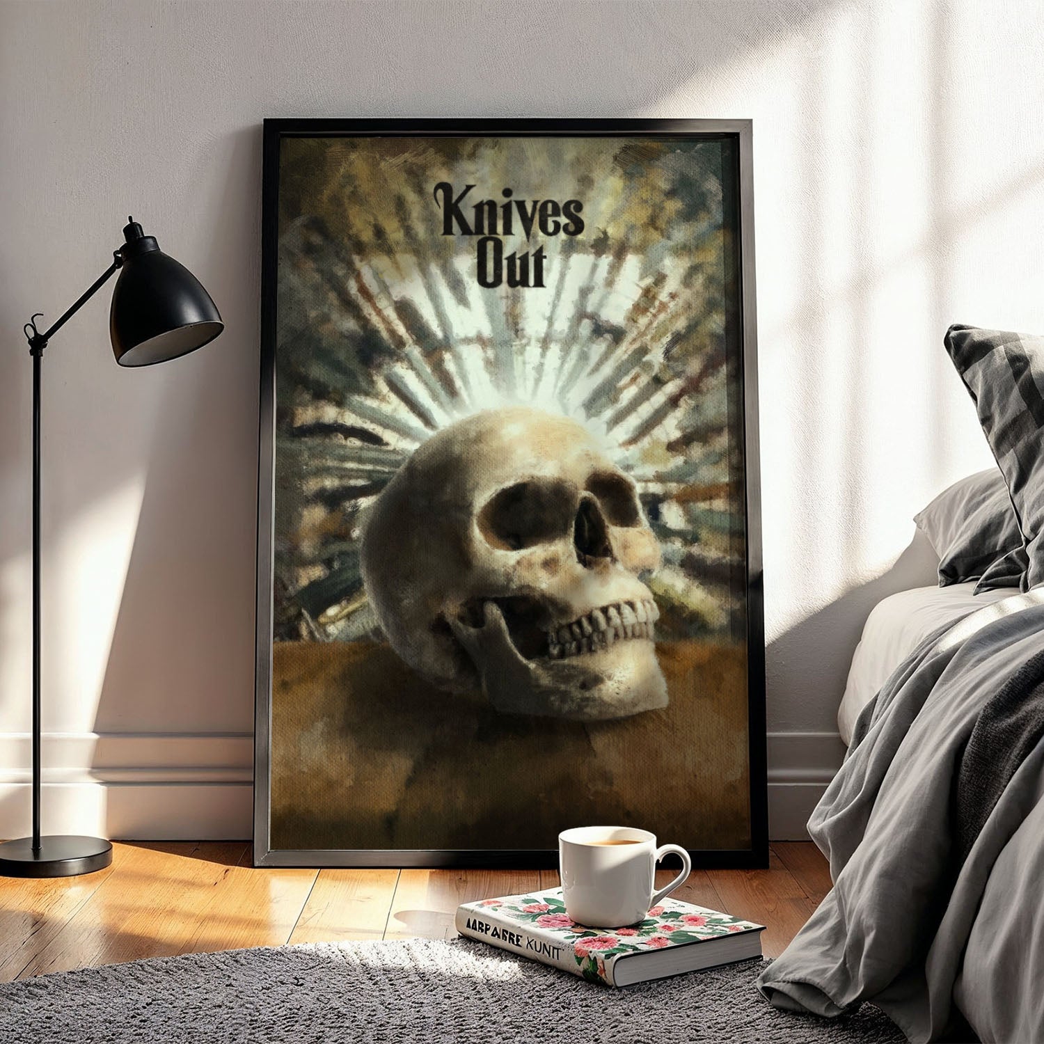 Flex Designs Poster Knives Out Skull 5 x 7" Home Goods - Movie 2019 Movie Poster