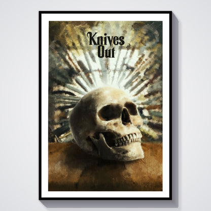 Flex Designs Poster Knives Out Skull 8 x 10" Home Goods - Movie 2019 Movie Poster