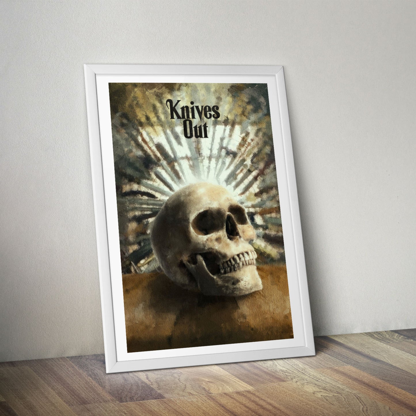 Flex Designs Poster Knives Out Skull 8 x 10" Home Goods - Movie 2019 Movie Poster