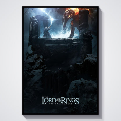 Flex Designs Poster The Lord of the Rings The Two Towers Cover 5 x 7" Home Goods - Movie 2002 Movie Poster