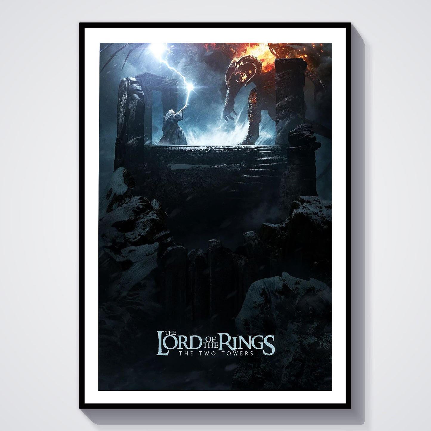 Flex Designs Poster The Lord of the Rings The Two Towers Cover 8 x 10" Home Goods - Movie 2002 Movie Poster