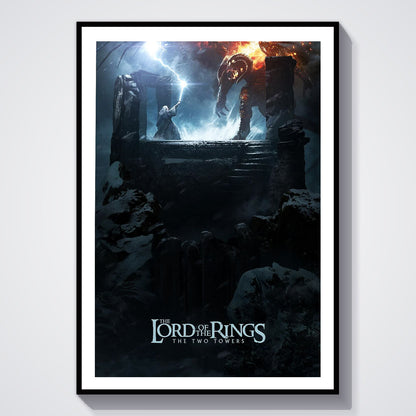 Flex Designs Poster The Lord of the Rings The Two Towers Cover 8 x 10" Home Goods - Movie 2002 Movie Poster