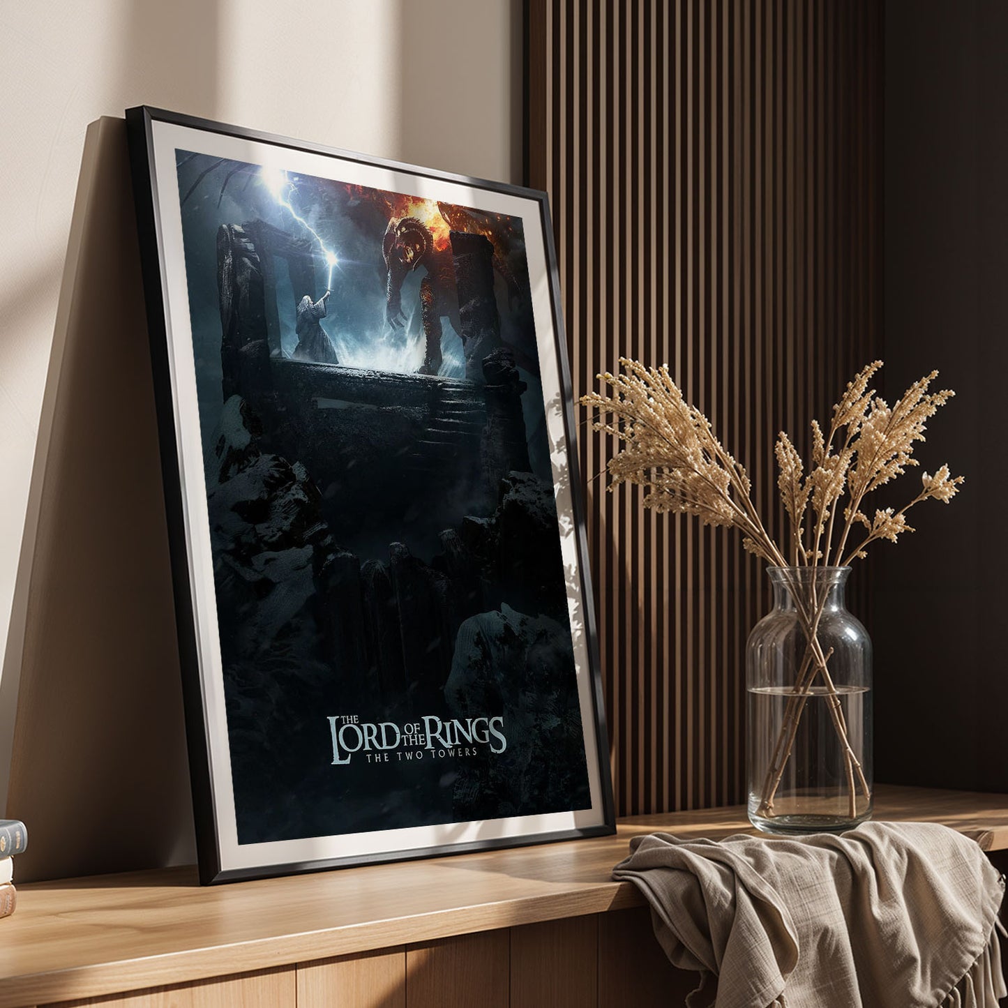 Flex Designs Poster The Lord of the Rings The Two Towers Cover 5 x 7" Home Goods - Movie 2002 Movie Poster