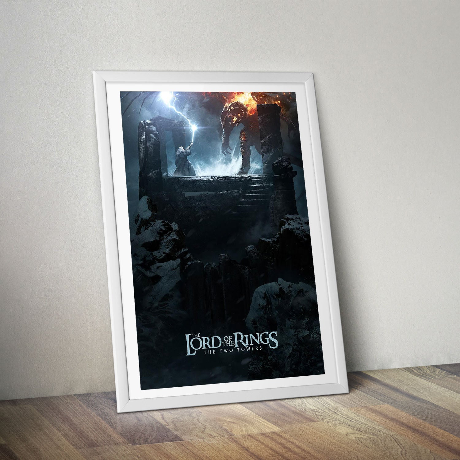 Flex Designs Poster The Lord of the Rings The Two Towers Cover 8 x 10" Home Goods - Movie 2002 Movie Poster