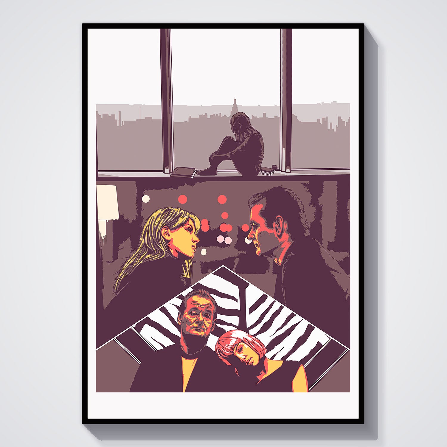 Flex Designs Poster Lost in Translation Sketch 5 x 7" Home Goods - Movie 2003 Movie Poster