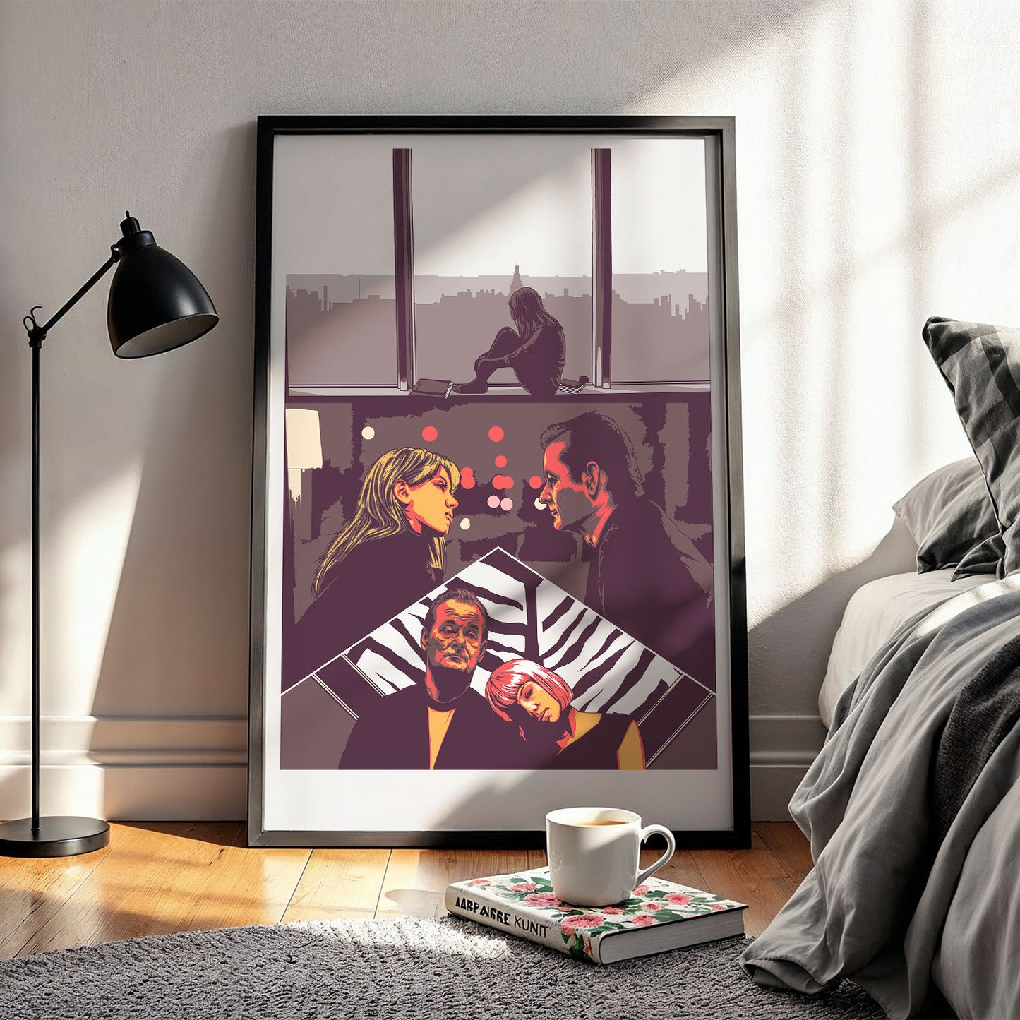 Flex Designs Poster Lost in Translation Sketch 5 x 7" Home Goods - Movie 2003 Movie Poster