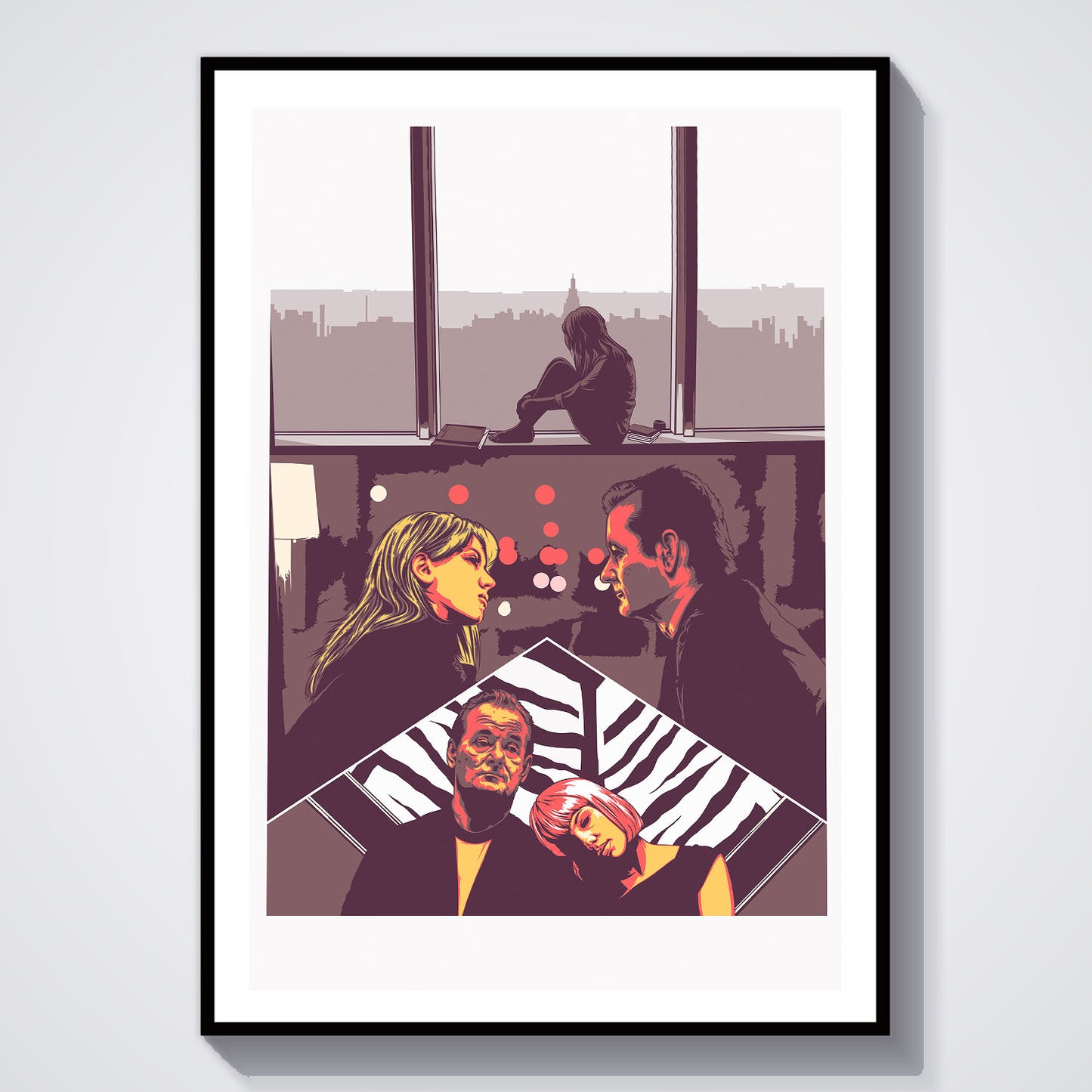 Flex Designs Poster Lost in Translation Sketch 8 x 10" Home Goods - Movie 2003 Movie Poster