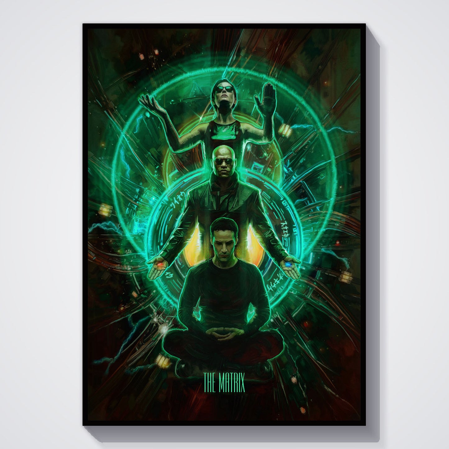 Flex Designs Poster The Matrix 5 x 7" Home Goods - Movie 1999 Movie Poster